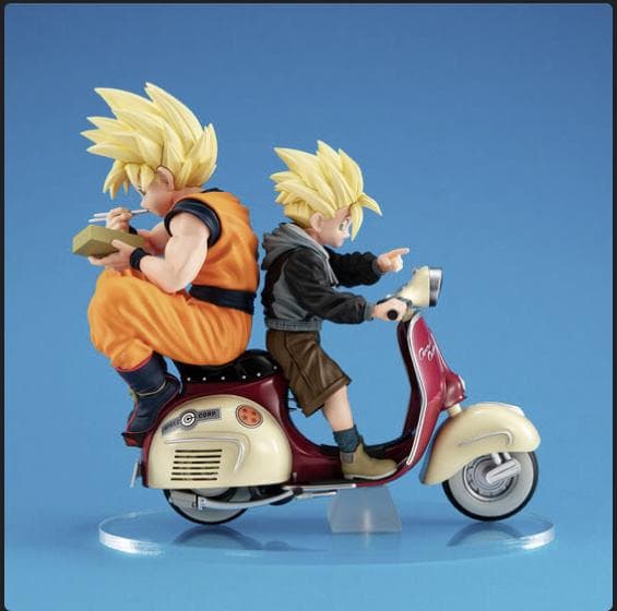 デスクトップリアルマッコイEX ドラゴンボールZ サイヤ人孫悟空＆孫悟飯＆バイク