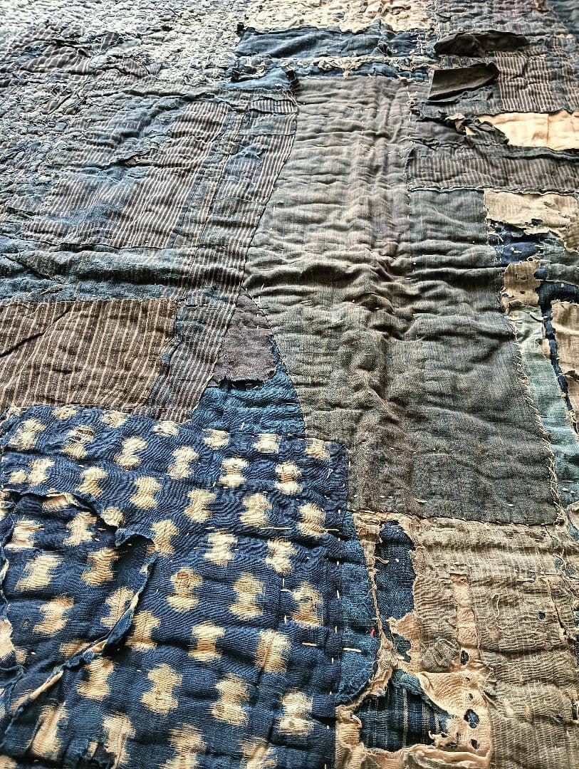 3kg厚手 究極の襤褸敷物 退廃的 boro japan vintage