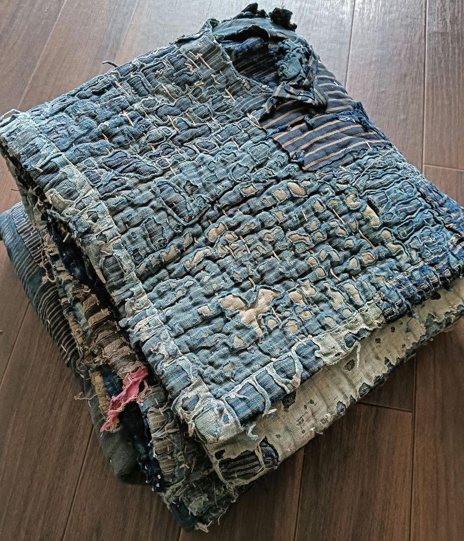 3kg厚手 究極の襤褸敷物 退廃的 boro japan vintage