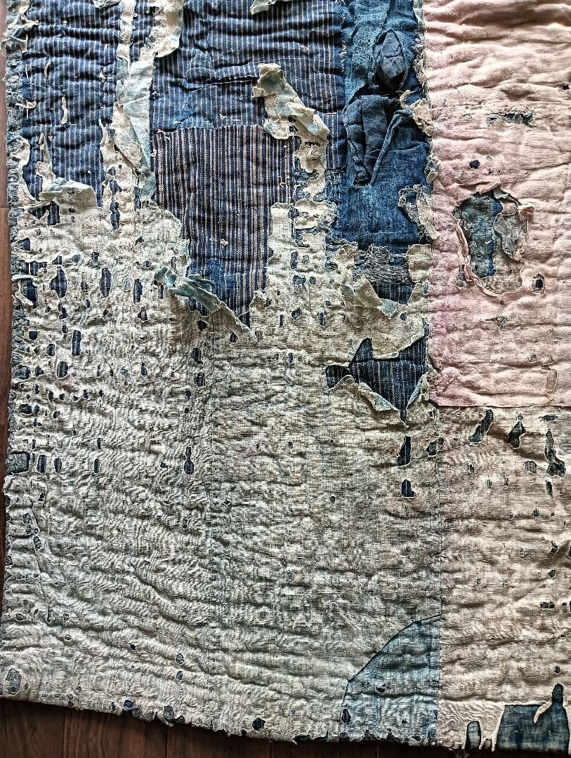 3kg厚手 究極の襤褸敷物 退廃的 boro japan vintage