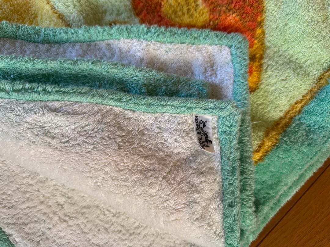 HERMES HEAVENLY BATH 魚デザイン タオルケット