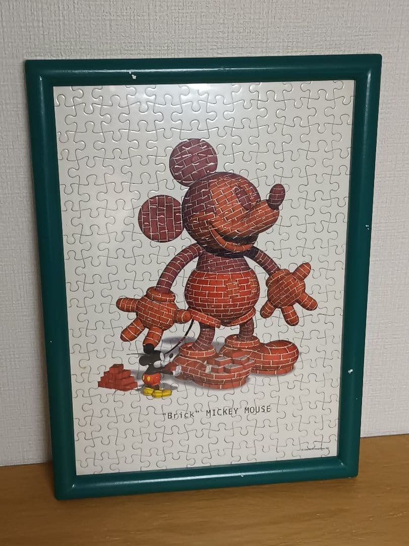 組立済】ジグソーパズル ミッキーマウスの大変身 2種（フレーム付き）