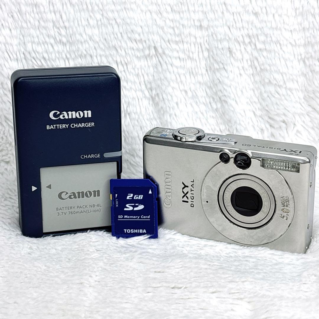 Canon IXY DIGITAL60 シルバー オールドコンデジ レトロ