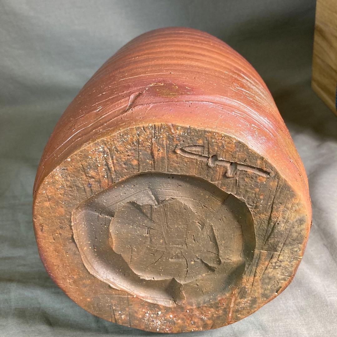 【堀川恭平】備前焼の伝統　日本の名窯　南山窯　堀川恭平作　備前　焼き〆特大徳利