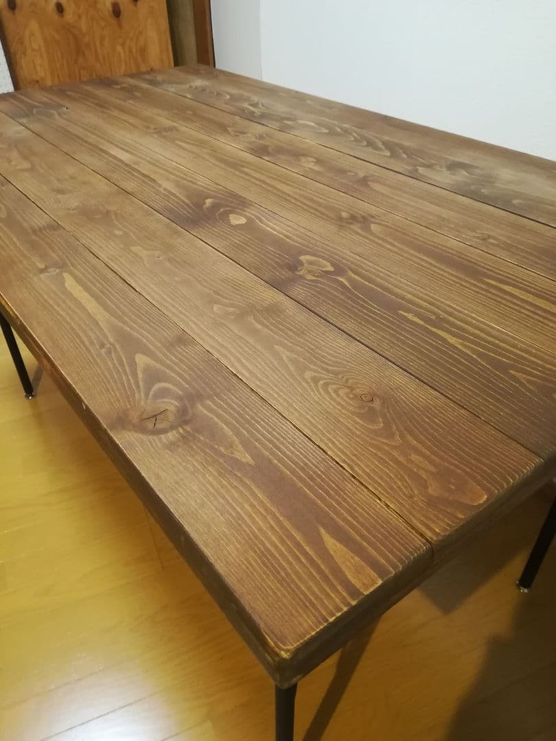 【大阪のみ送料無料】 ダイニングテーブル 無垢材 ヴィンテージ ¥44,600