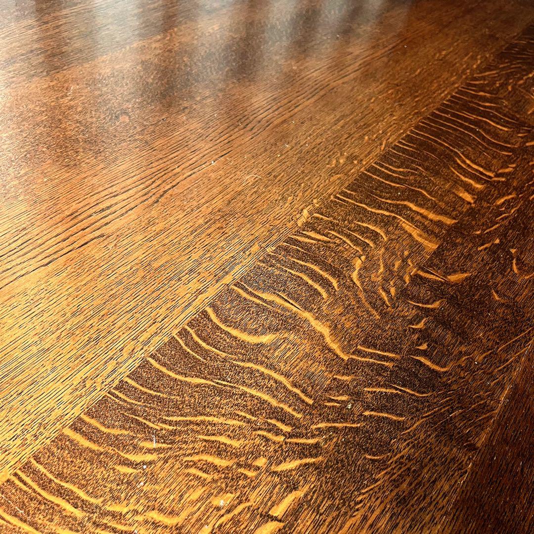 取付無料！カリモク家具 北欧風天然無垢材 おしゃれアンティークダイニングテーブル