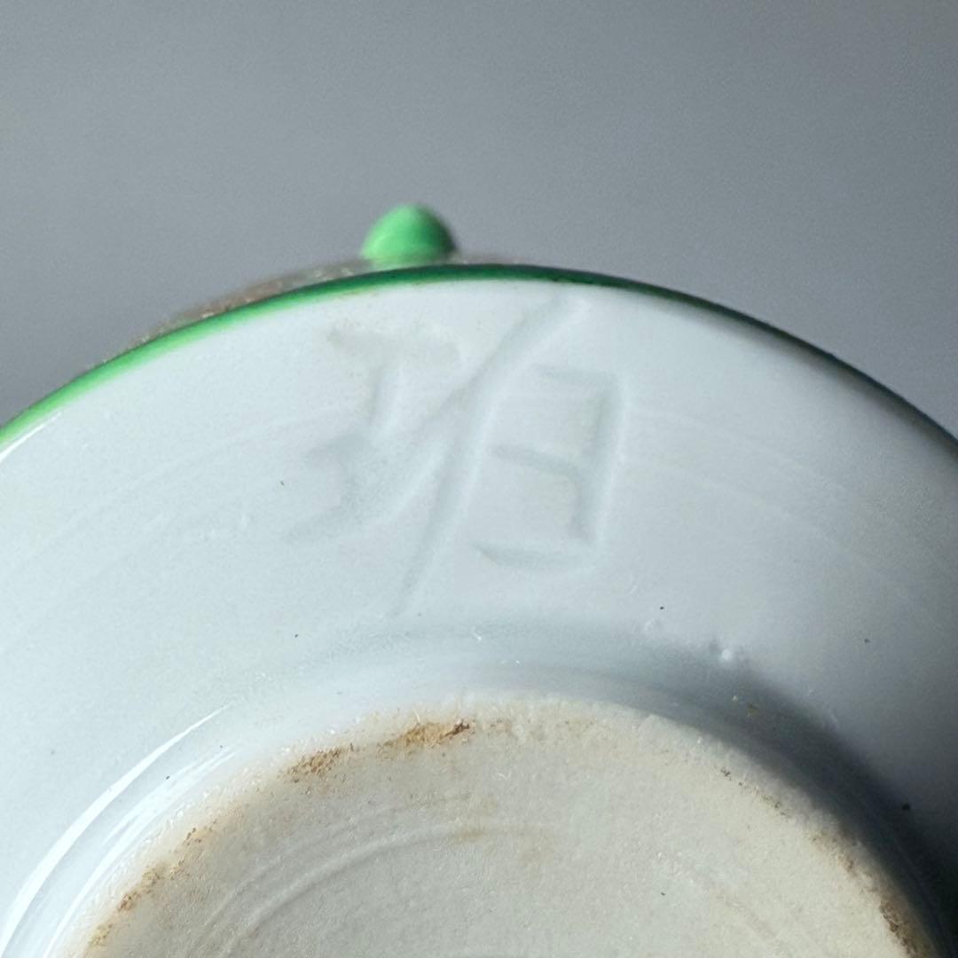 佐賀県重要無形文化財 小野珀子 自作 金蘭手水滴 共箱 栞 琥山窯 人気