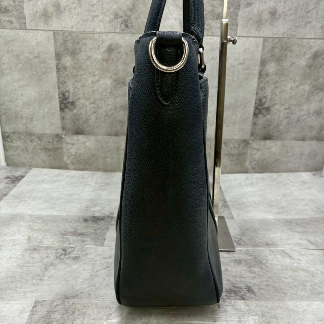 良品 コーチ 2way メトロポリタン ビジネスバッグ ブリーフケース A4 紺