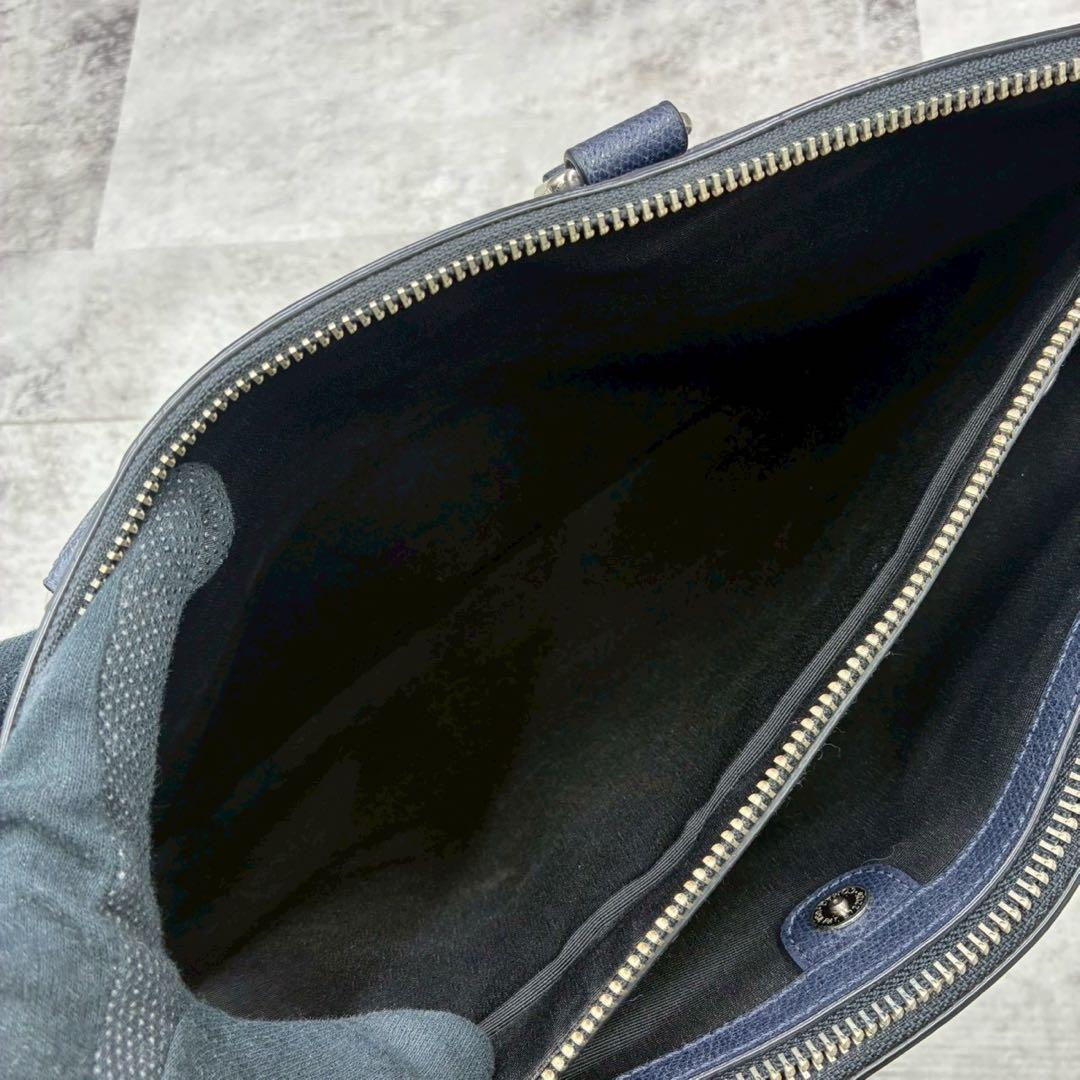 良品 コーチ 2way メトロポリタン ビジネスバッグ ブリーフケース A4 紺