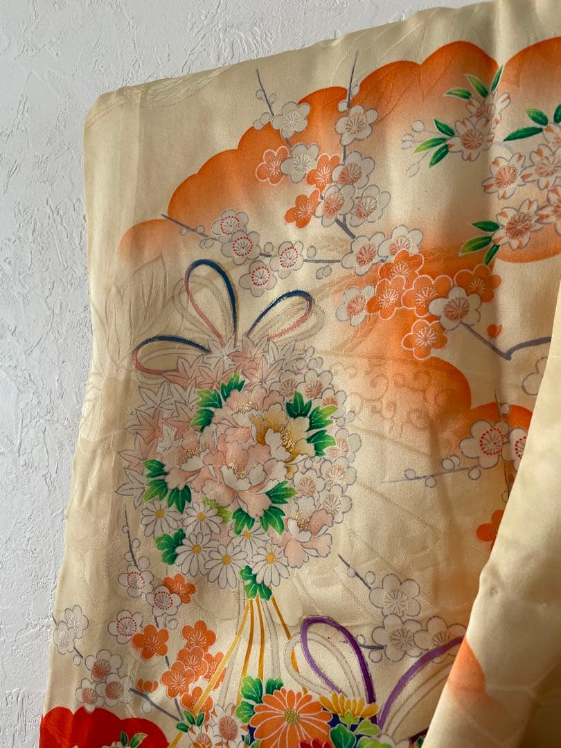 七五三　３歳　正絹お着物セット　正絹被布コーデ