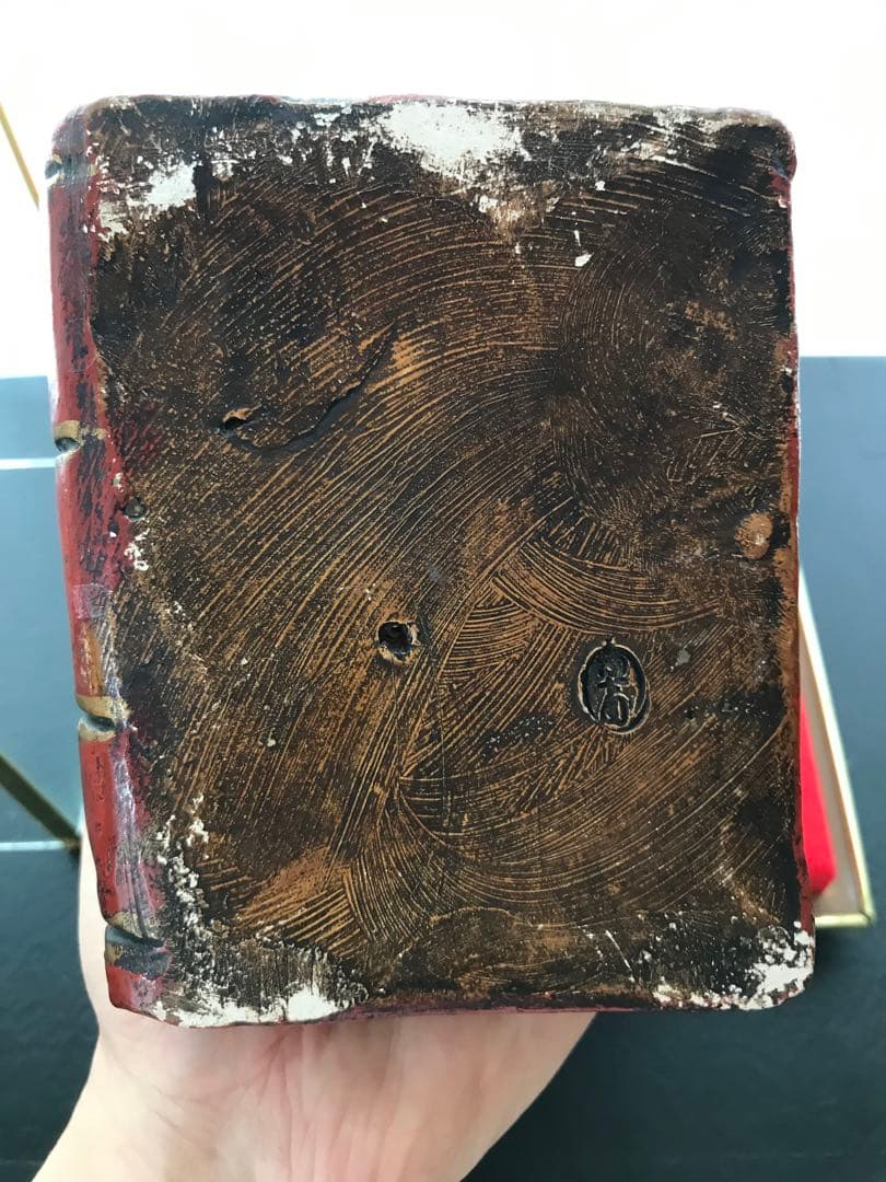 希少 京焼 野晒し髑髏 ドクロ 在銘 置物 陶器 昭和 骨董 珍品 レア