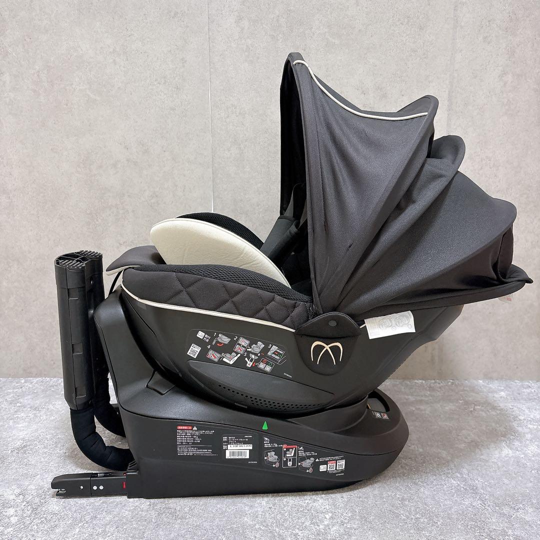 エールベベクルット 6iグランス ISOFIX チャイルドシート 黒 新生児