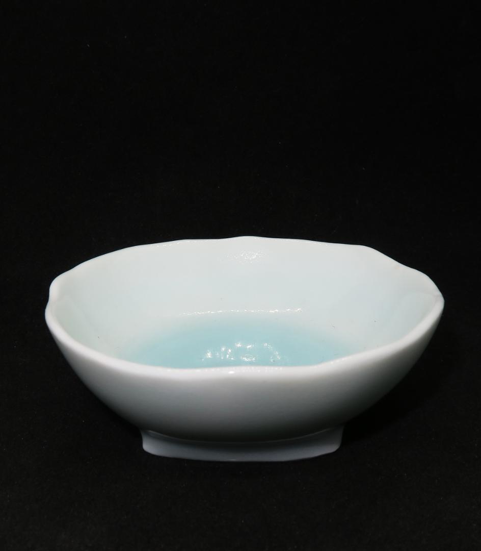 ぐい吞み（酒杯・お猪口）作家物 久保田保義作 青白磁 悠斗窯