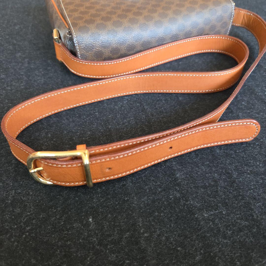【CELINE】セリーヌ マカダム柄 サークルロゴ金具 ショルダーバッグ M12