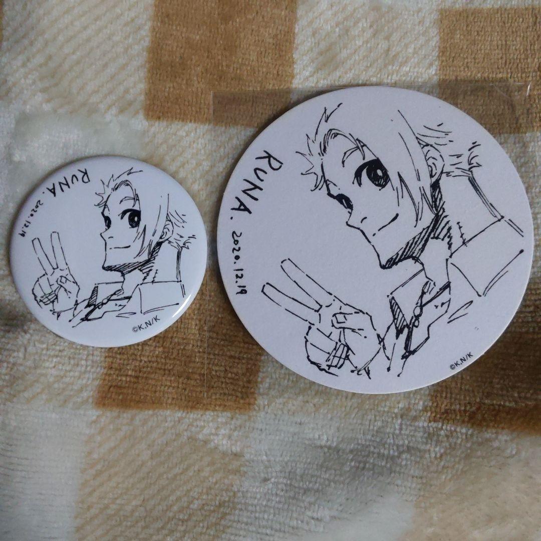 ルナ レオナルド 缶バッジ プリンスカフェ コースター ブルーロック ブルロ