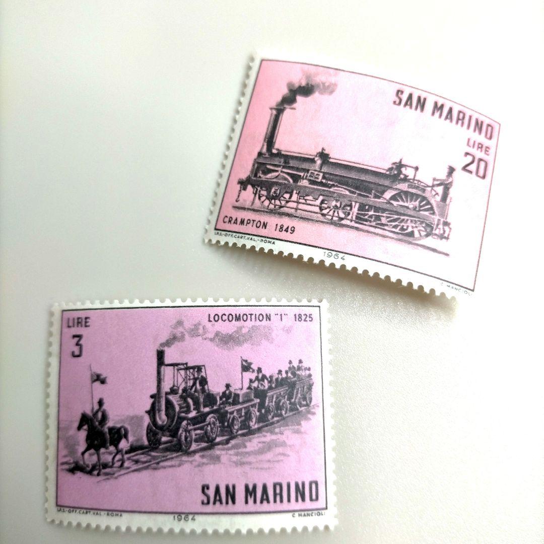 2068 外国切手 サンマリノ 機関車 シリーズ 10種 未使用 - メルカリ
