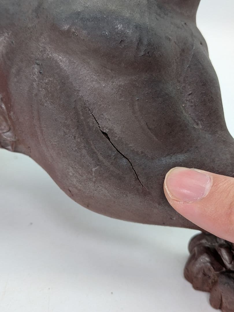 木村陶雲 備前焼 寅置物 虎 トラ Tiger 寅年 干支置物 細工物 縁起物