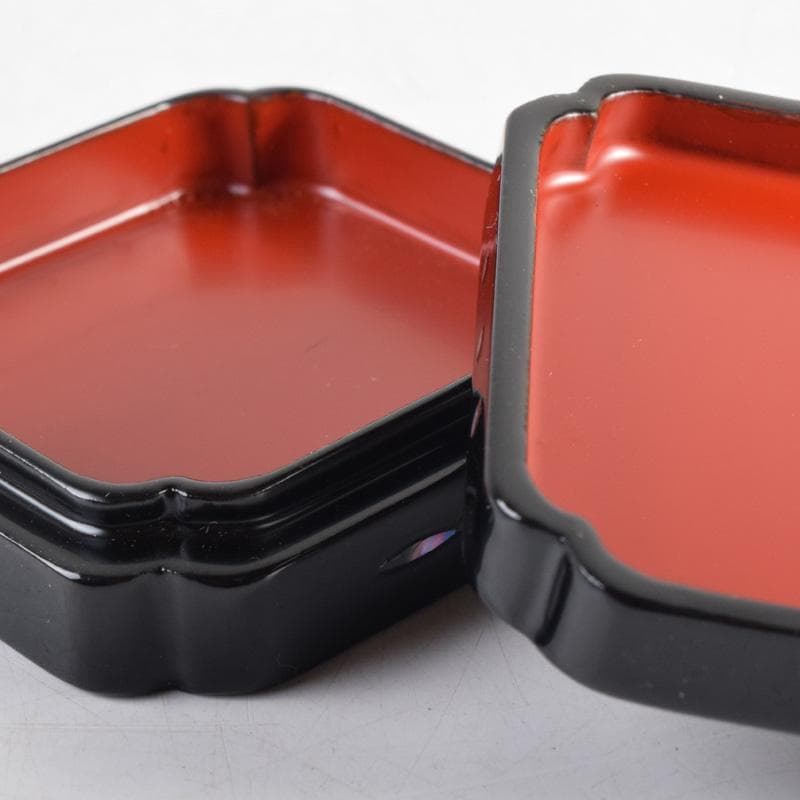 茶道具　壱寿作　螺鈿装飾　布袋蒔絵　香合　共箱　V　8324