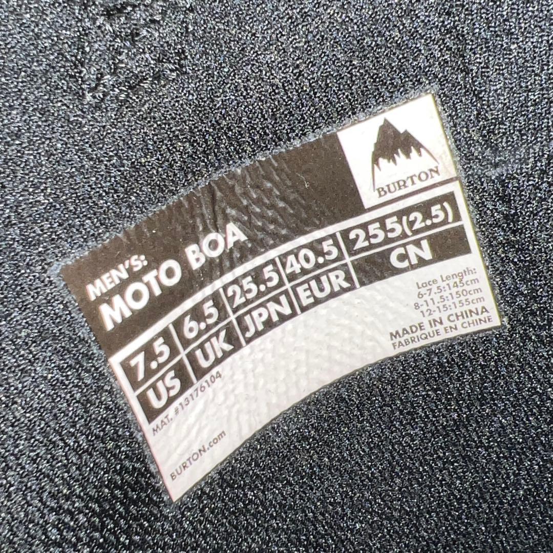1回使用 兼用人気サイズ25.5cm BURTON MOTO BOAスノボブーツ