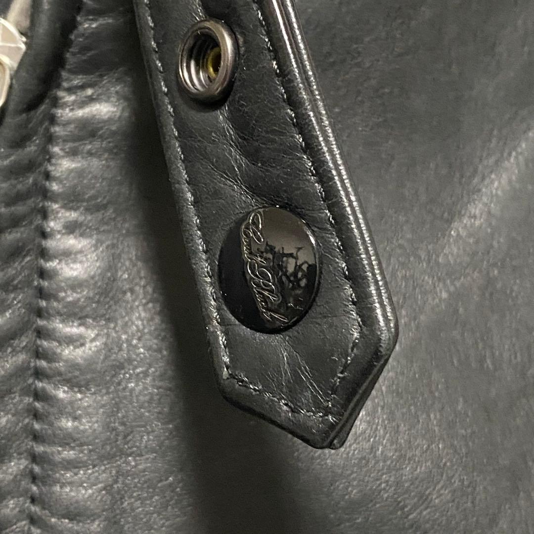 定価30万円・EXILE着】 コールブラック 極上イーグルレザージャケット