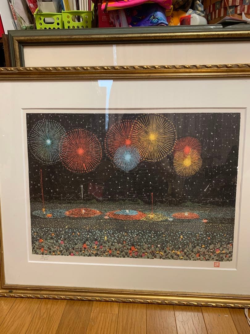 【最終値引き】山下清リトグラフ花火エディション印あり