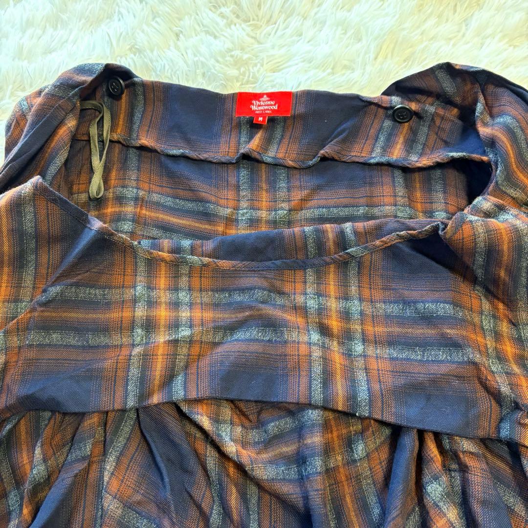 良品✨ヴィヴィアンウエストウッド レッドレーベル M 腰巻きシャツ風 スカート