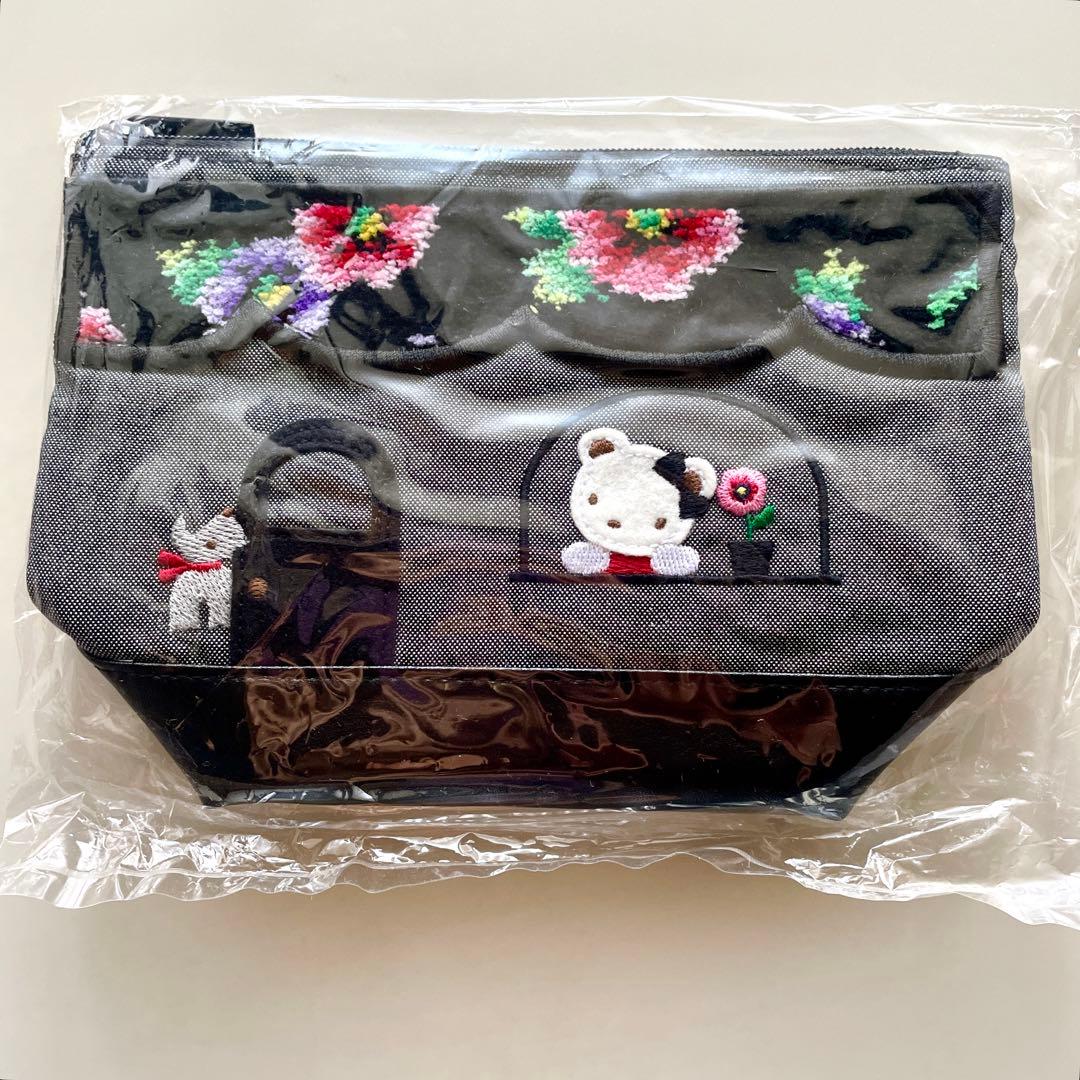 フェイラーファミリアコラボポーチブラック黒デニム