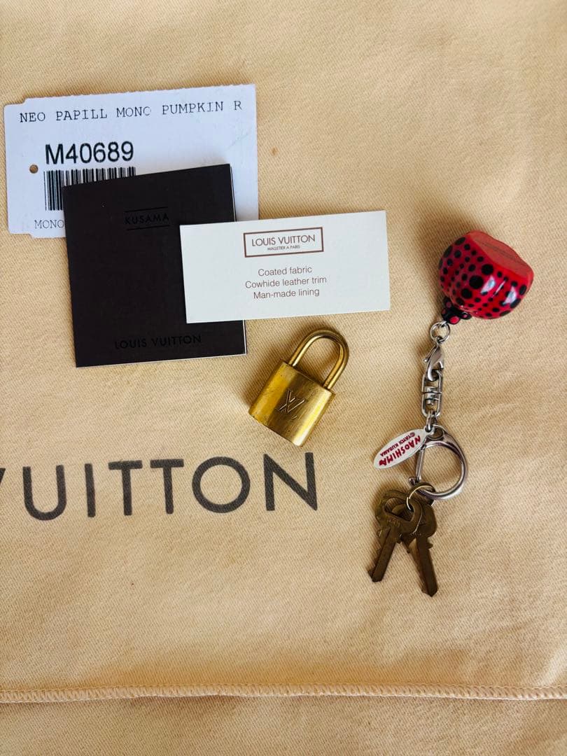 《美品)LOUIS VUITTON パピヨン 草間彌生　パンプキンドット