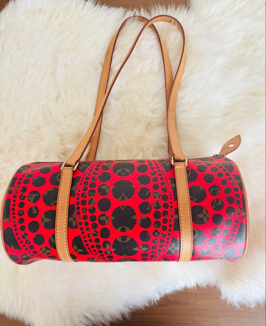 《美品)LOUIS VUITTON パピヨン 草間彌生　パンプキンドット