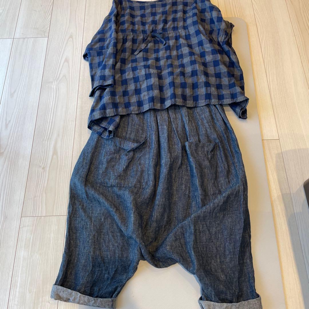 イチアンティークス　サルエルパンツ　ダンガリー