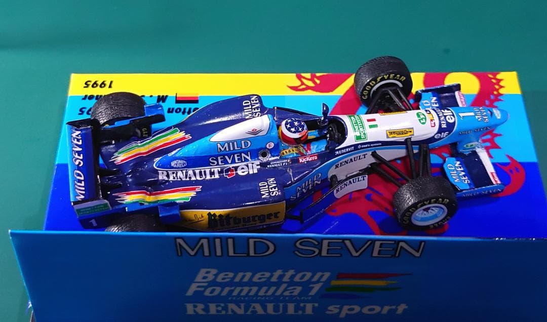 【カスタム/改修品】ミニチャンプス 1/43 ベネトンB195(タバコ仕様変更)