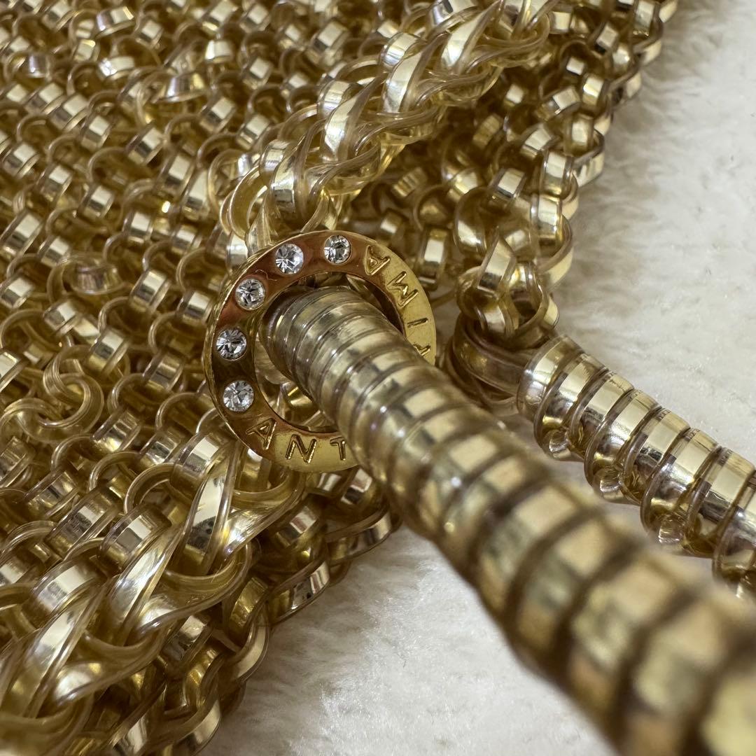 【チャーム付✨】 ANTEPRIMA ワイヤーバック トートバッグ ゴールド 金