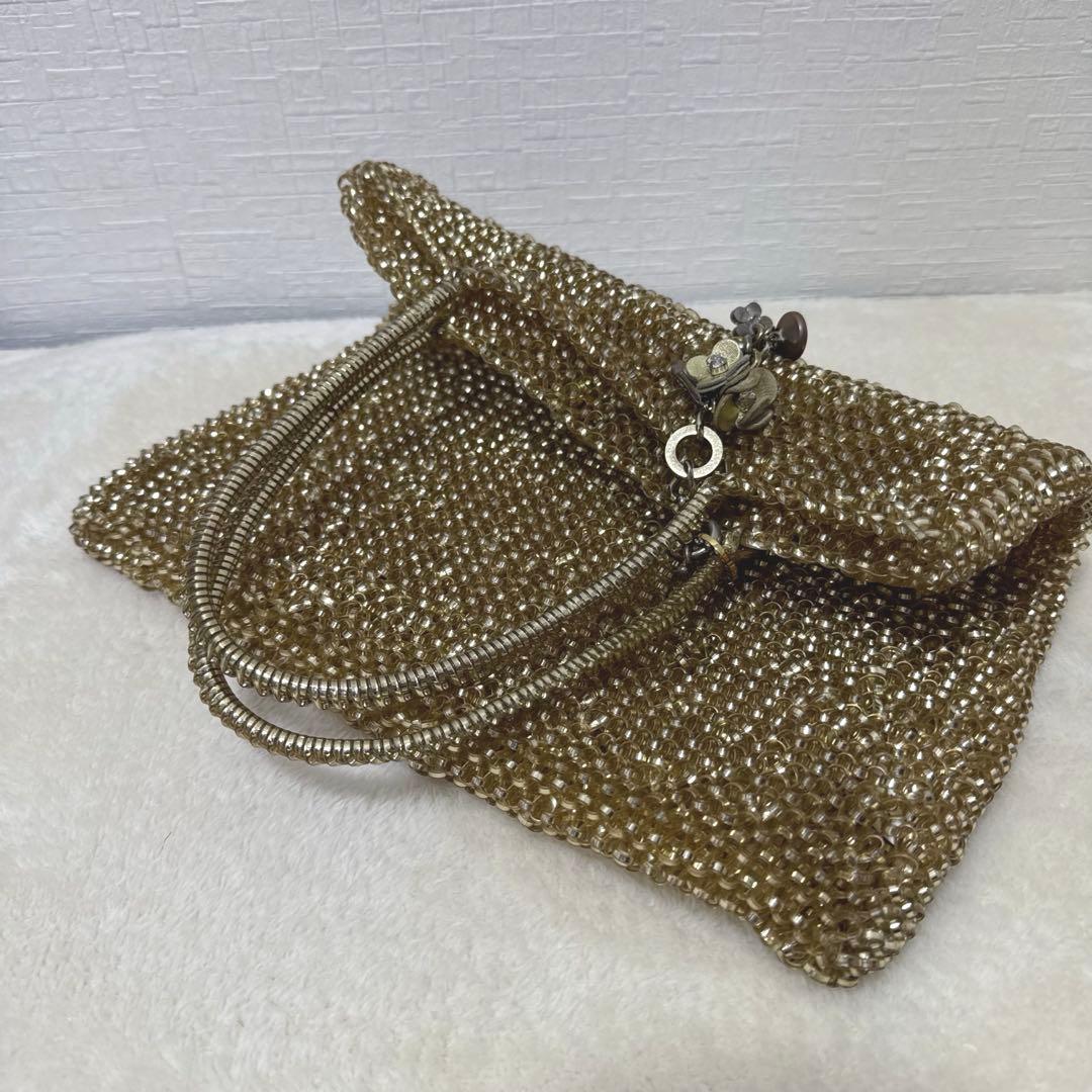 【チャーム付✨】 ANTEPRIMA ワイヤーバック トートバッグ ゴールド 金