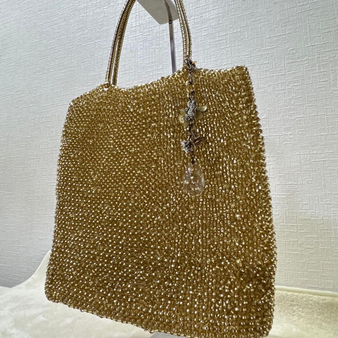 【チャーム付✨】 ANTEPRIMA ワイヤーバック トートバッグ ゴールド 金