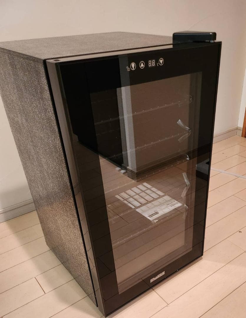 冷蔵庫 75L 透明ガラスドア オフィス冷蔵庫 展示用 静音 右開き