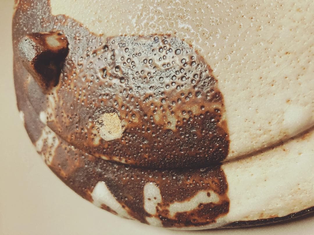 鼠志野 鉢 道正造 / 山崎道正 共箱・共布