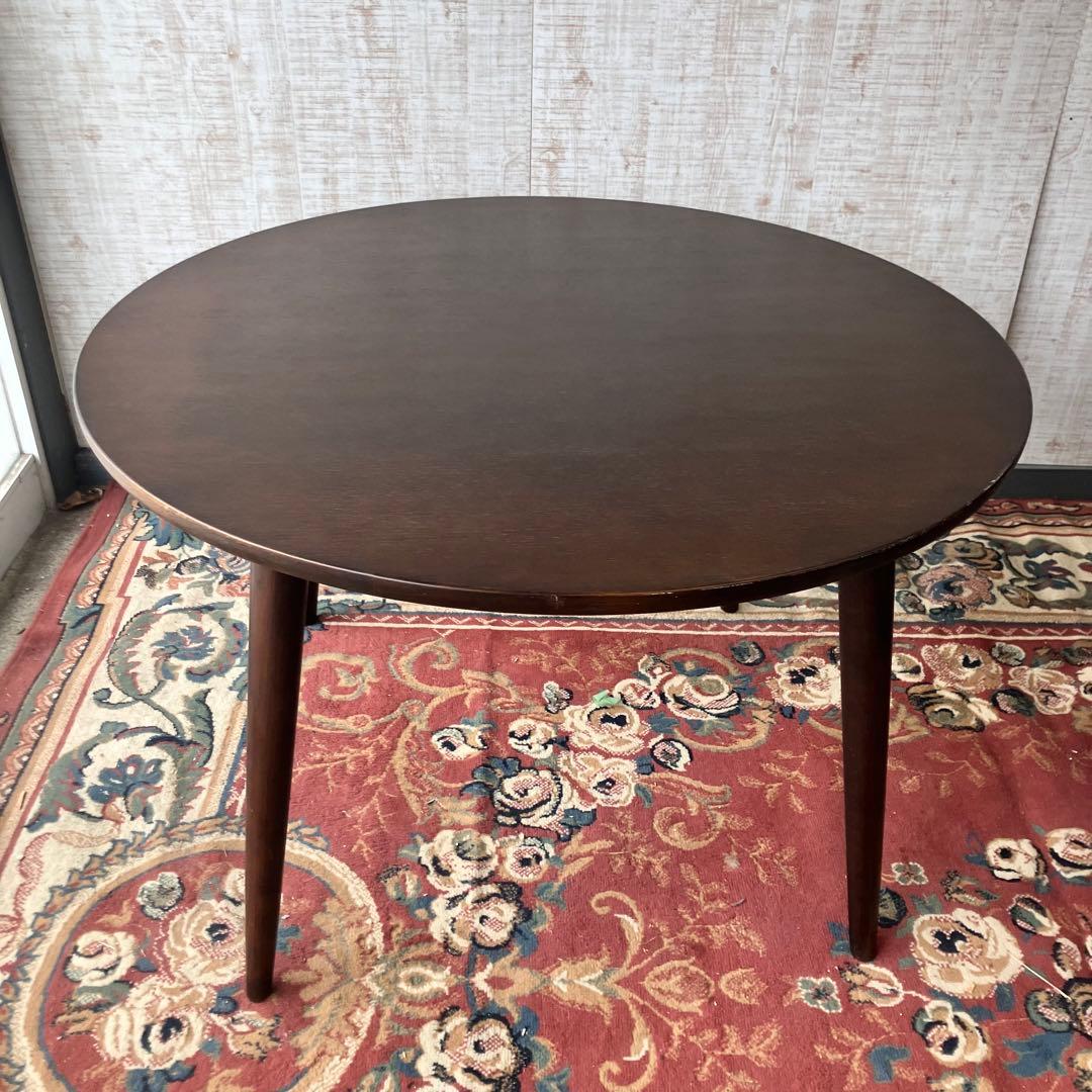 カンディハウス 旭川家具エクリプス 木製ラウンドテーブル 大型ダイニングテーブル