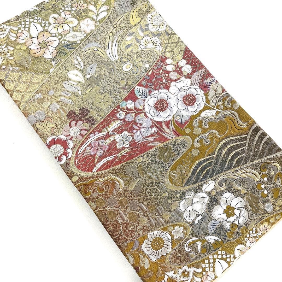 帯6023 ○高級 正絹 六通 袋帯 辻ヶ花 - メルカリ