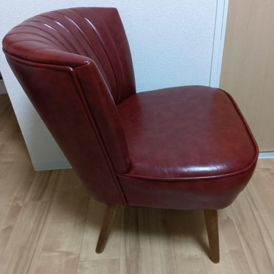 に*こ様 ダークレッド 1人掛け アンティーク 高級感 イス チェア に*