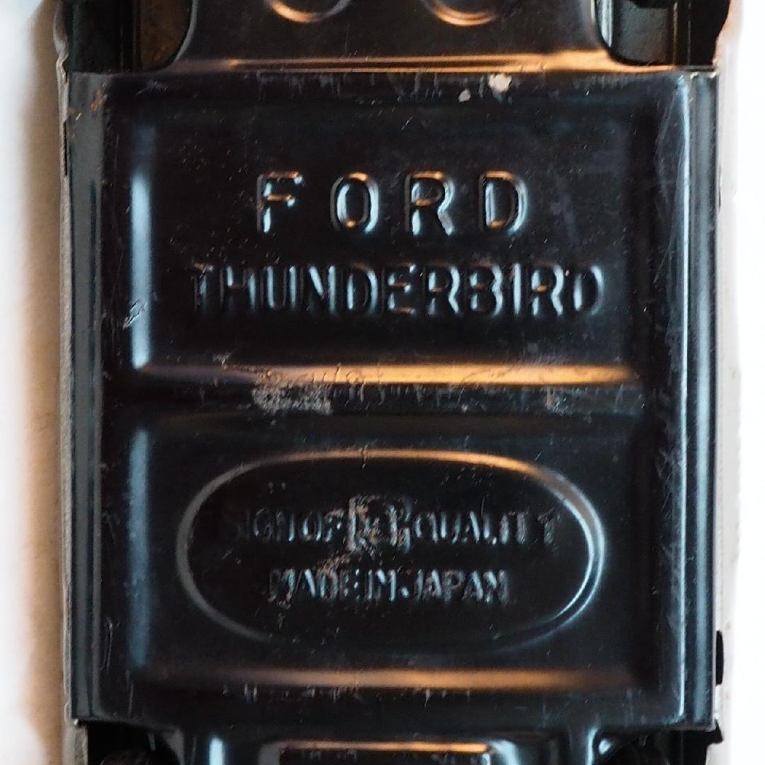 萬代屋【3代目フォード サンダーバード グレー】ブリキtin toy car箱無