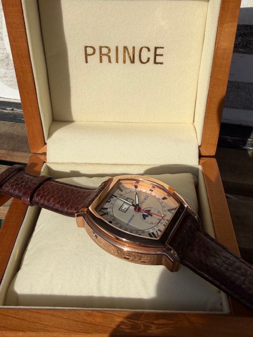 PRINCE 自動巻き 腕時計 ピンクゴールド