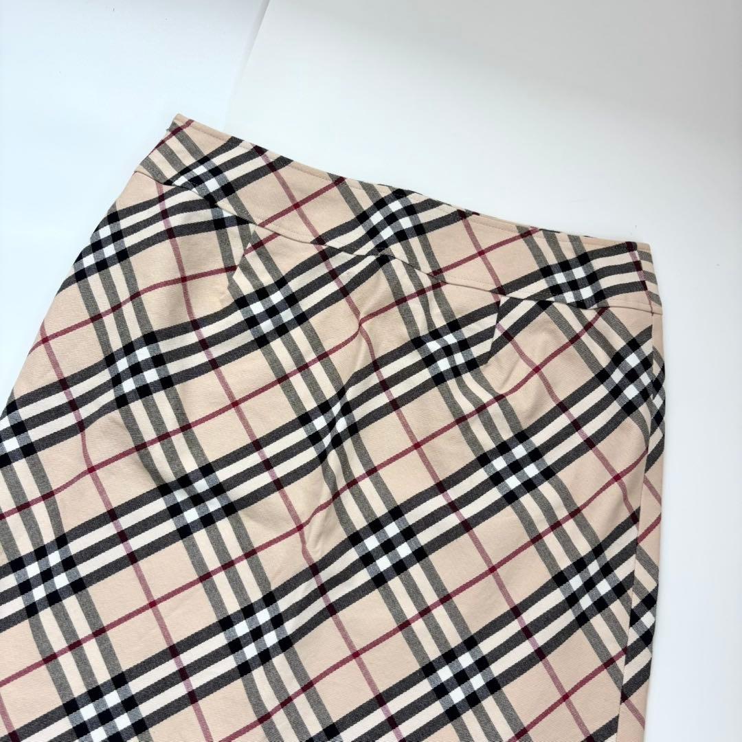 美品 大きいサイズ13BR バーバリーロンドン ノバチェック スカート