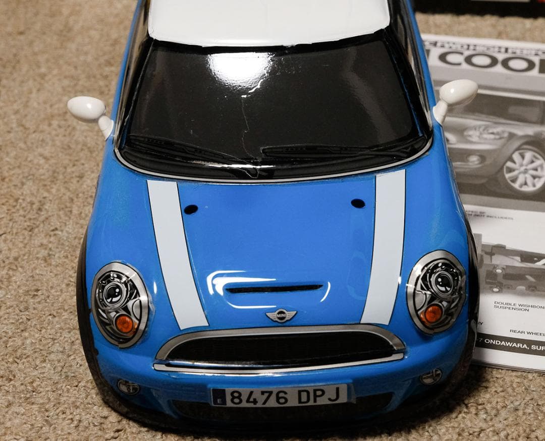 ★くるくる★タミヤ　ミニクーパー2006　組立済　メカ・プロポ付