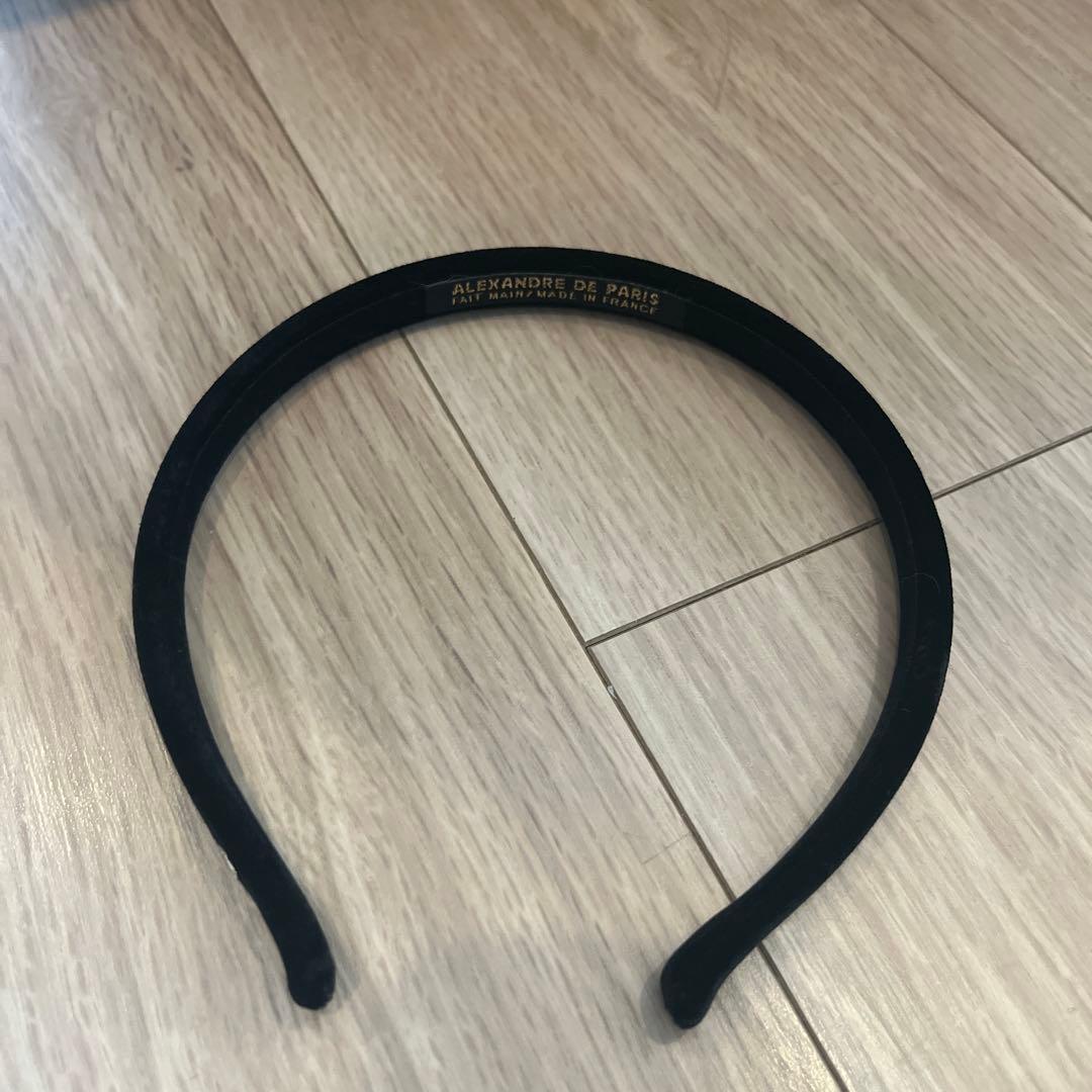 アレクサンドゥパリ　カチューシャ　ブラック　マシェール エラ　ベロア