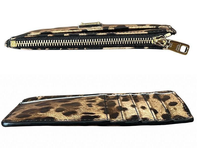 専用　 未使用 ドルチェ&ガッバーナ レオパード レザー カードホルダー