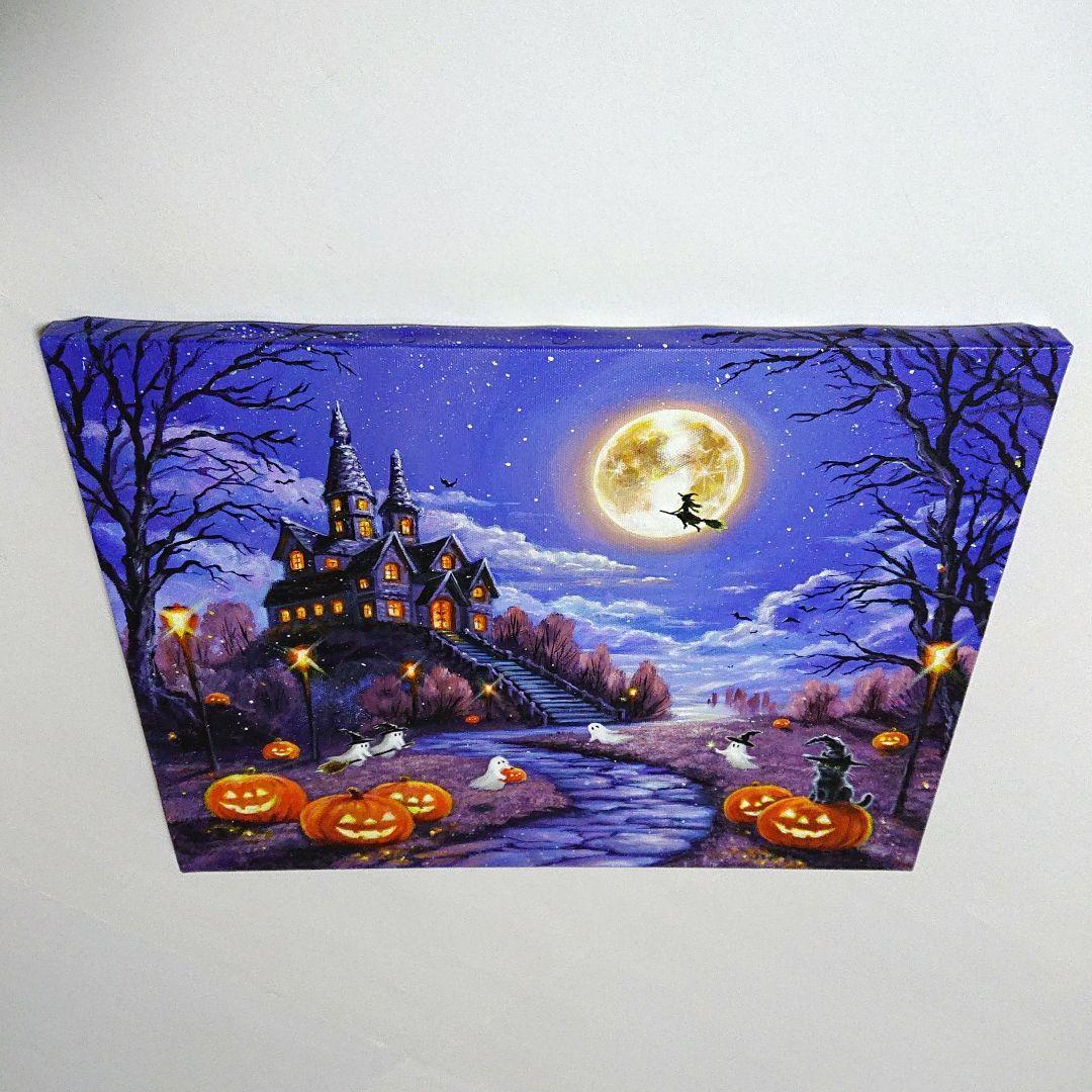 R*U様 【Halloween party】アクリル画 F6 風景画 絵画