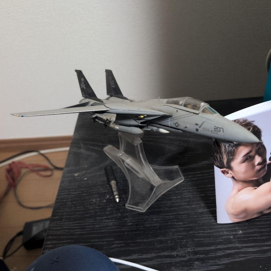 1/72 戦闘機 F-14 TOMCAT モデル グレー ジョリーロジャーズ - メルカリ