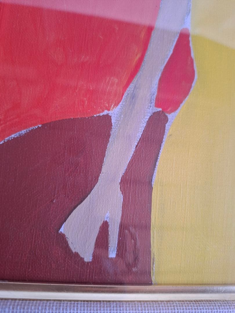 大沢昌助 婦人像　本人直筆裏書あり　人物画 金色フレーム絵画　　真作