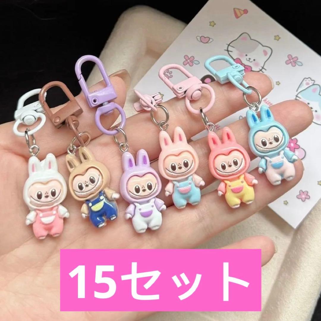 LABUBU ラブブ ステッカー 50枚10セット、キーホルダー 30セット