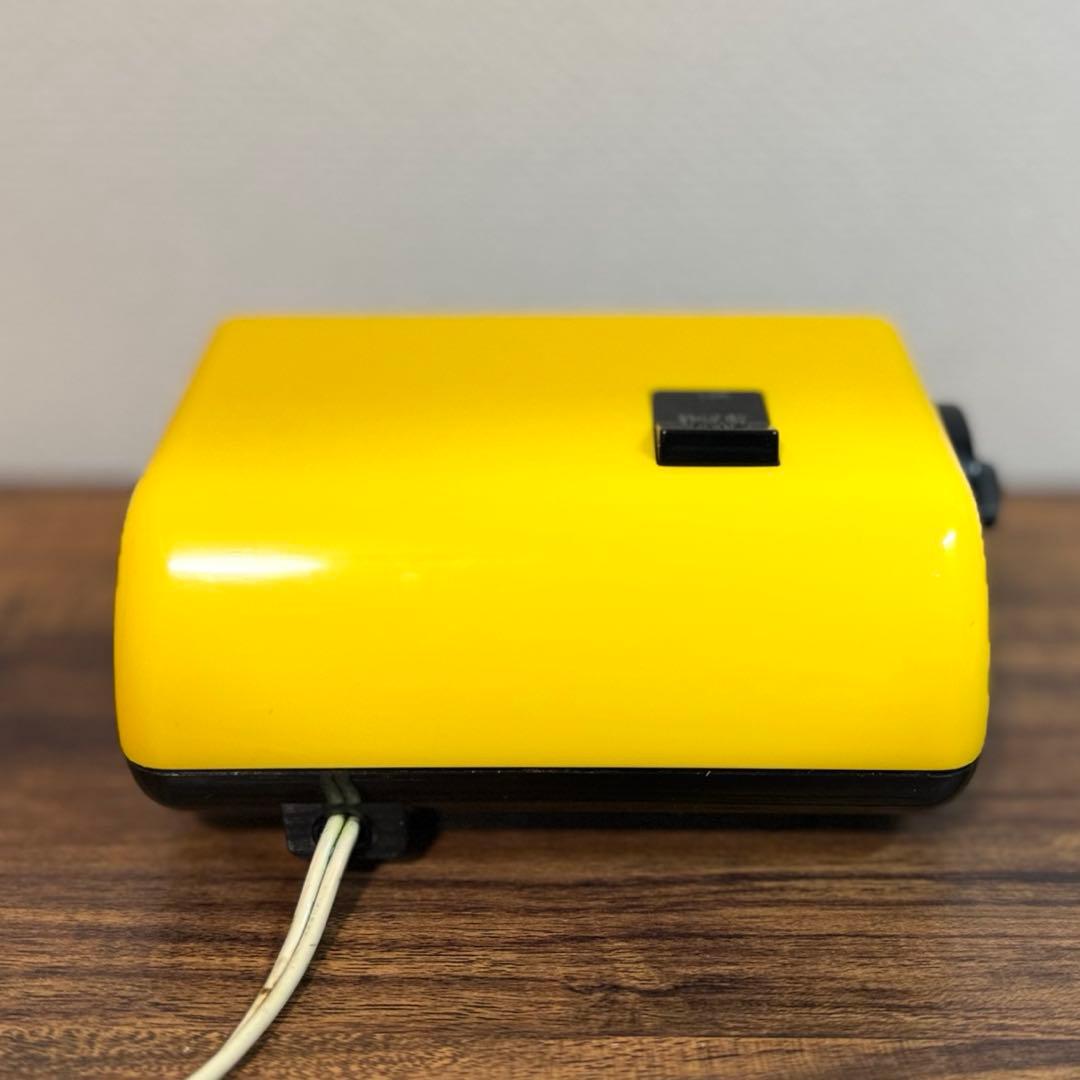 整備済み動作正常】CITIZENパタパタ時計 ハイリーフ・カーチス黄黒